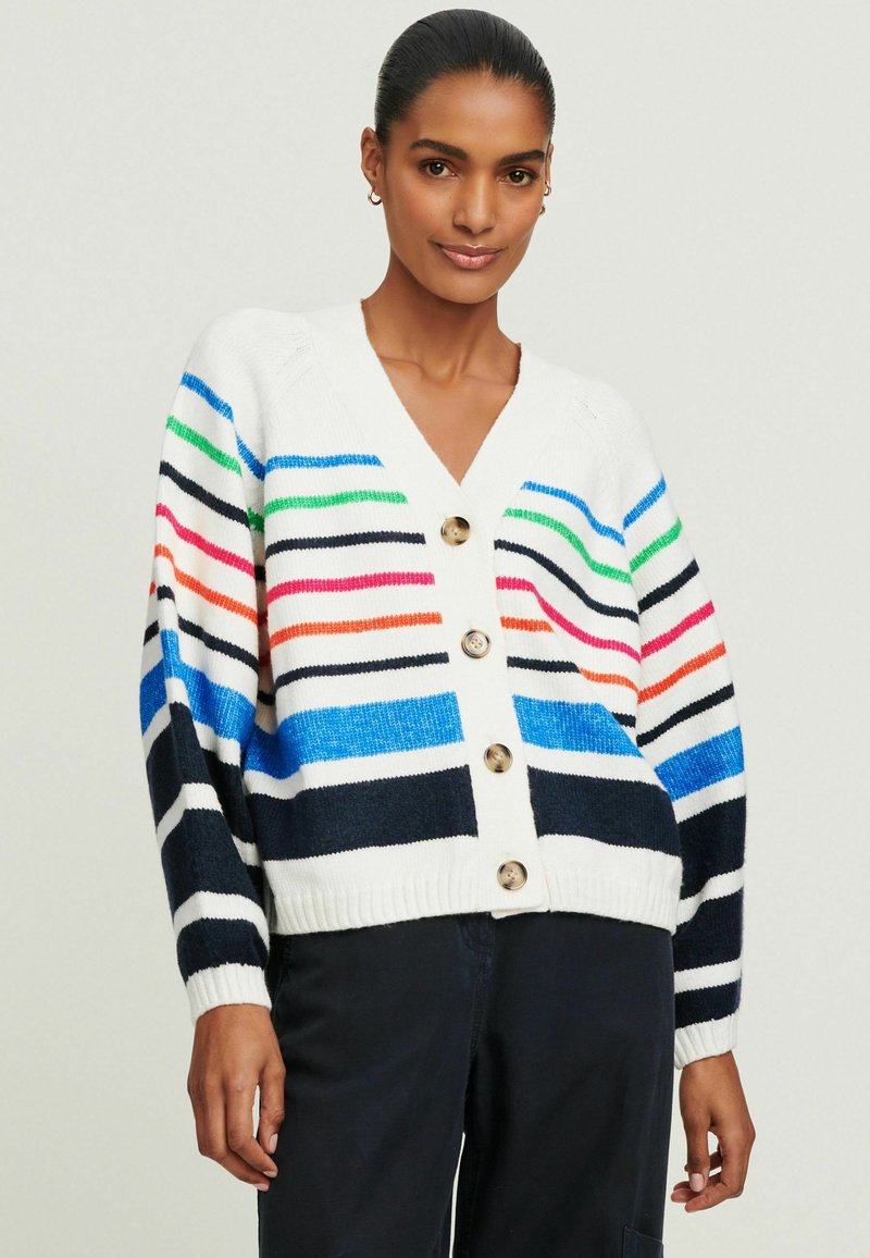Next STRIPE THROUGH REGULAR FIT - Adīta jaka - white rainbow