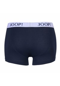 Marineblaue Boxer aus Baumwolle mit weißem Bund und "JOOP!"-Logo. Glatte Textur und anliegendes Design, geeignet für den täglichen Gebrauch.