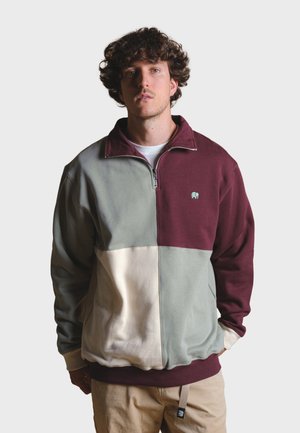COLOR BLOCK - Sweatshirt - light green