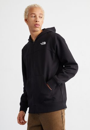 ESSENTIAL - Zip-up sweatshirt - black