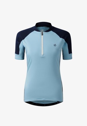 Dare 2B, DARE 2B FLUTTER HALF ZIP SHORT SLEEVE CYCLING JERSEY CYCLING JERSEY - Maillot de cycliste - nordic blue navy