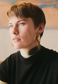 Tiger of Sweden ALITTA - Paprasti marškinėliai - black