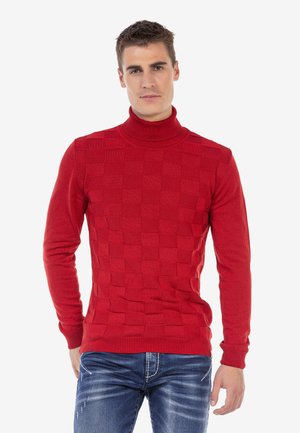 Strickpullover - red