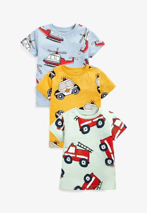 3 PACK - T-shirt con stampa - light blue