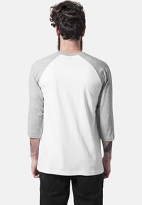 Urban Classics CONTRAST 3/4 SLEEVE RAGLAN - Top dugih rukava - wht/gry