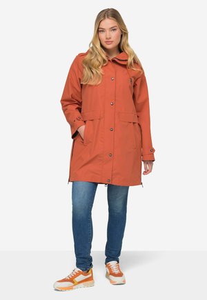 FUNKTIONS KAPUZE 2-WEGE-ZIPPER - Halflange jas - papaya orange