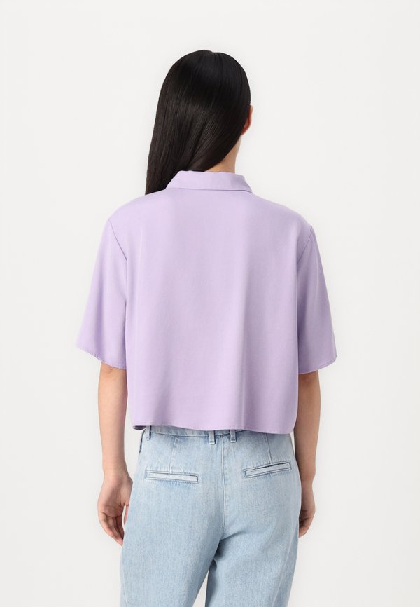 Button-down blouse - wild orchid4