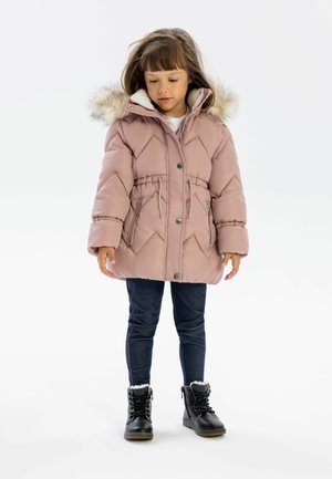 MINOTI QUILTED FUR FAUX HOODED - Sweat à capuche - pink
