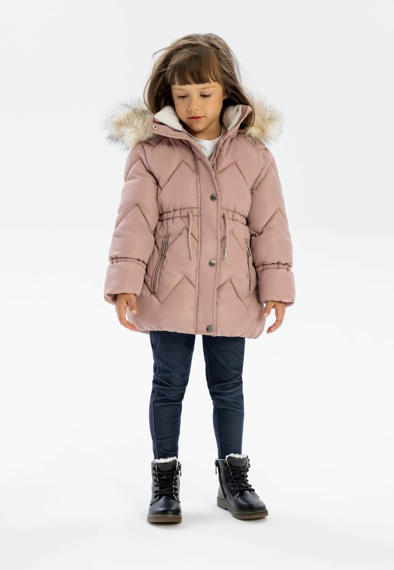 MINOTI QUILTED FUR FAUX HOODED - Džemperis ar kapuci - pink