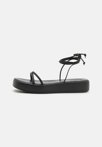 LEATHER  - Platform sandals - black