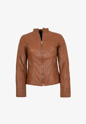 Lederjacken24 FULYA - Lederjacke - cognac