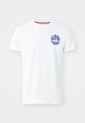 Alpha Industries, LOGO UNISEX - T-shirt con stampa - white