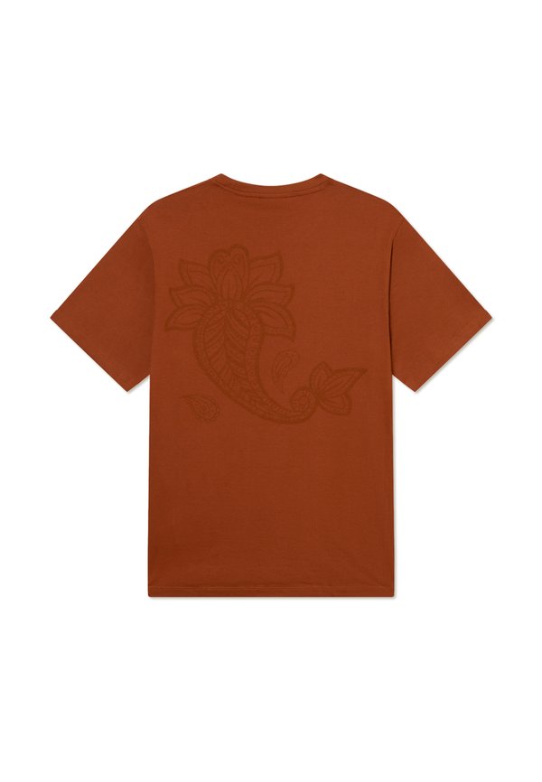 CLYDE - Print T-shirt - cognac3