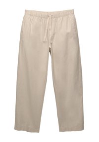 LINEN BLEND - Hlače - beige