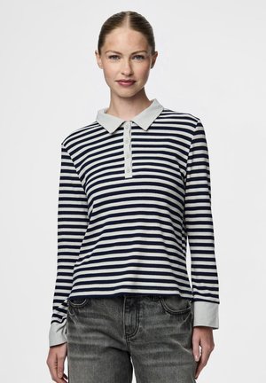 Pieces PCDONNA - Top s dlouhým rukávem - maritime blue/silver grey