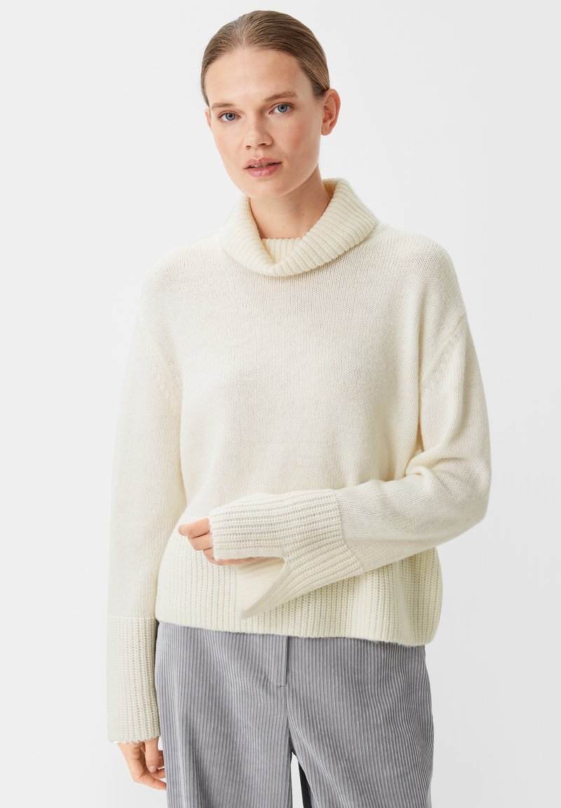 comma - MIT BREITER BLENDE - Pullover - creme, Agrandir