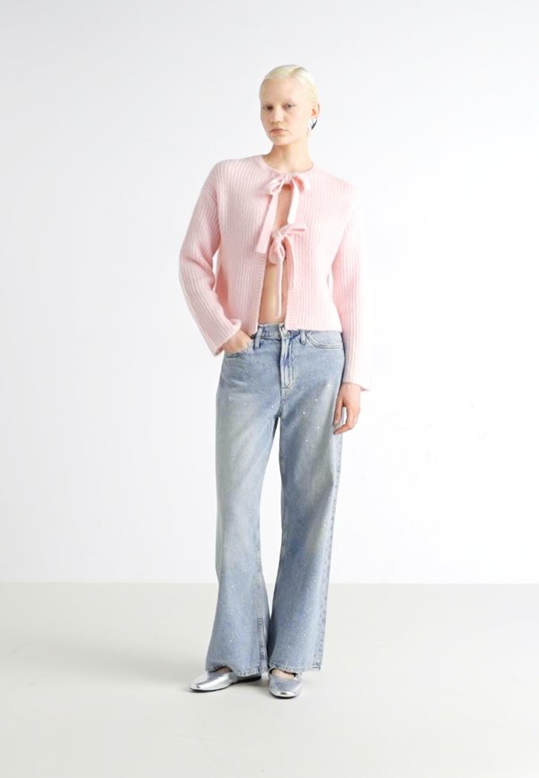 TIE CARDIGAN - Cardigan - pale lilac2