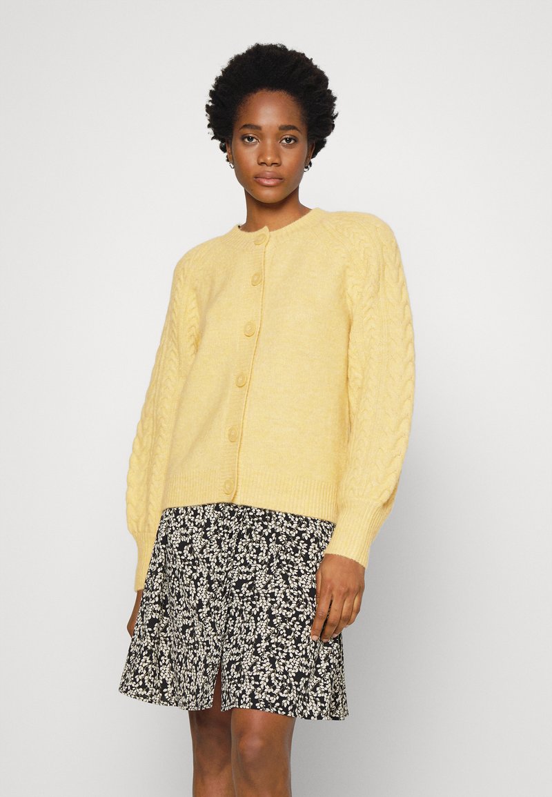 MSCH Copenhagen PEGGY CARDIGAN - Casaco de malha - jojoba melange