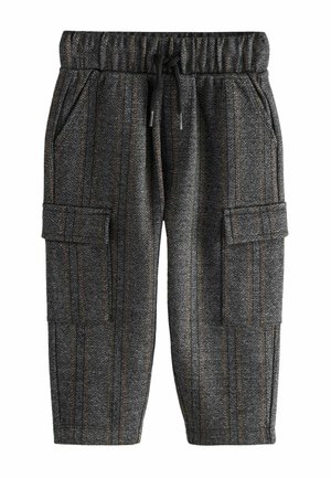 PATTERNED JOGGERS - Kapsáče - charcoal grey and navy blue