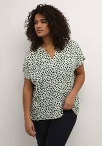 Kaffe Curve - ANNY - Blusa - greencolors graphic dot Imagen en miniatura 1