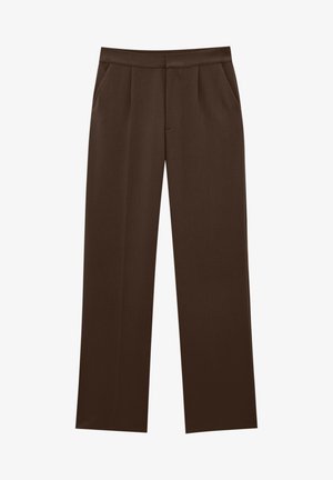 Pantalon classique - mottled light brown