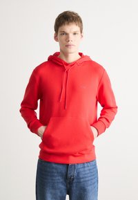 BOSS SOODY - Kapucni - open red