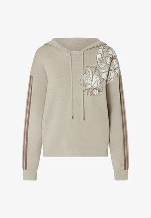 LIU JO, LIU JO JACQUARD HOODIE - Sweat à capuche - sand