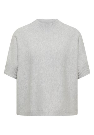Cecil, DOLMAN PULLOVER MIT TURTLE NECK - T-shirt basique - light grey melange