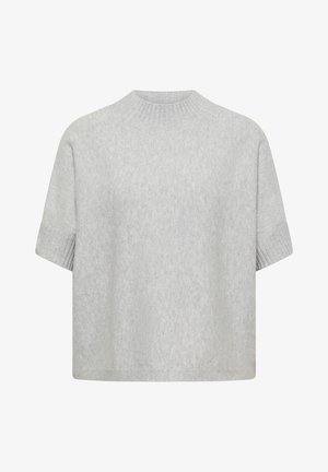 Cecil, DOLMAN PULLOVER MIT TURTLE NECK - T-shirt basique - light grey melange