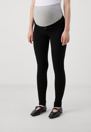 MAMALICIOUS MLMEMPHIS  - Kitsa lõikega teksad - black