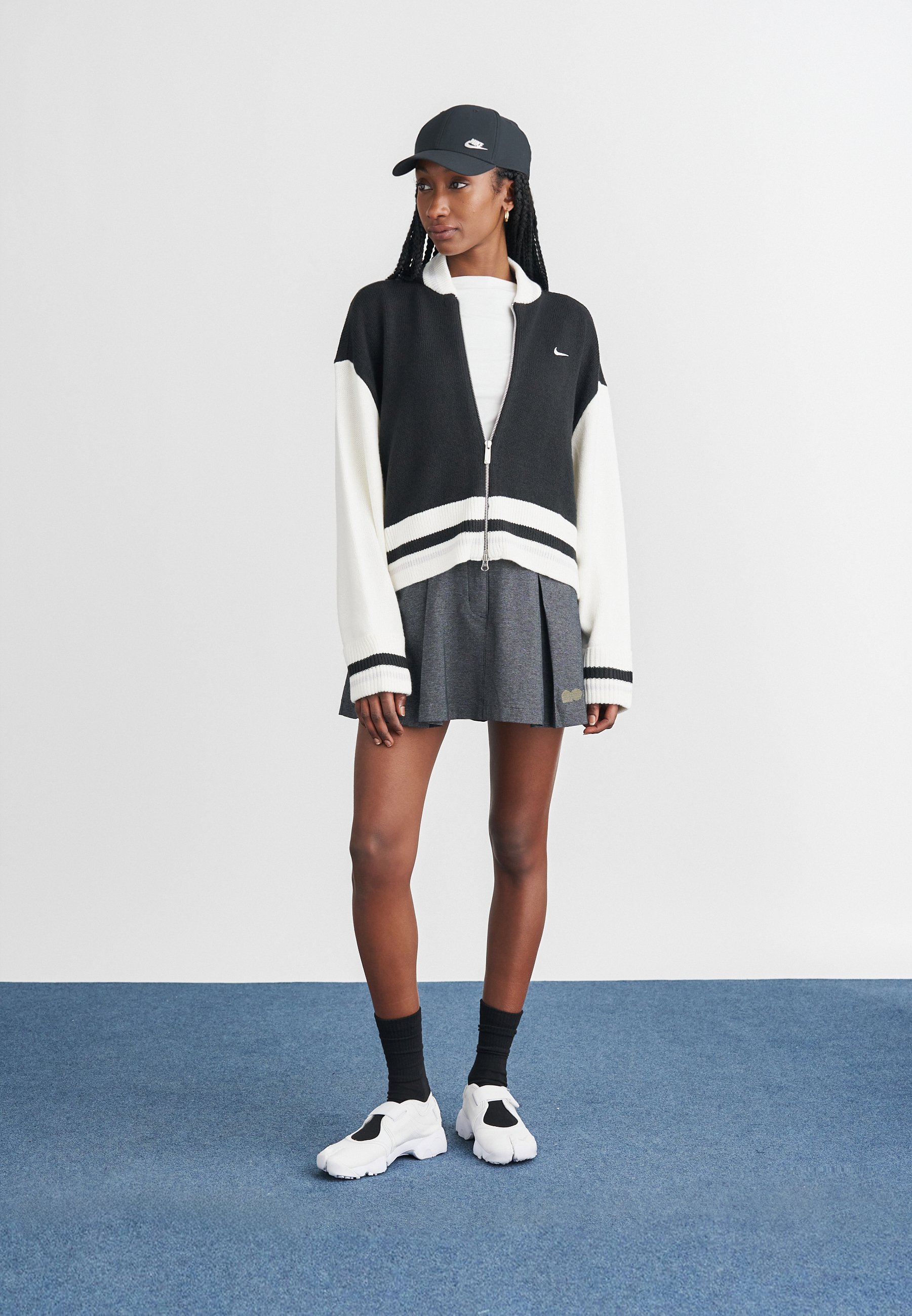 Nike Sportswear CARDIGAN STREET - Cardigan - black/sail/vast grey