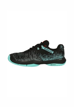 Babolat PADELSCHUHE SENSA - Padelschoenen - black tanager turquoise