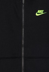 Nike Sportswear SPORTSWEAR CLUB FLEECE UNISEX - Sudadera con cremallera - black/volt