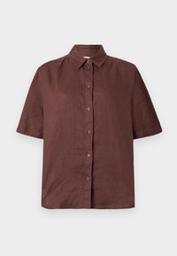 MINA SHIRT - Button-down blouse - french roast