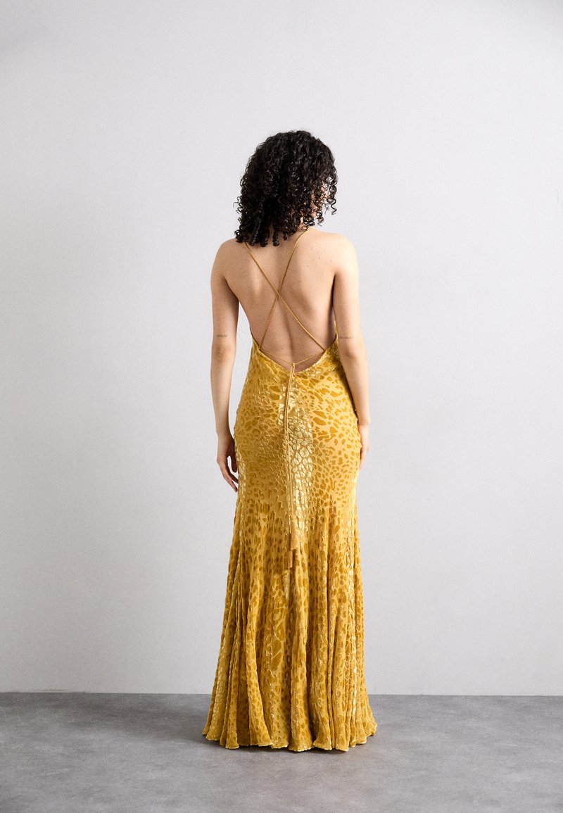 roberto cavalli gold sequin dress Roberto Cavalli Gold Sequin Mesh Mini Dress – Outfit Repeater