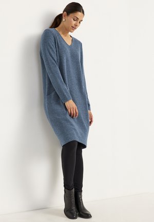 Cellbes of Sweden Gebreide jurk - blue melange