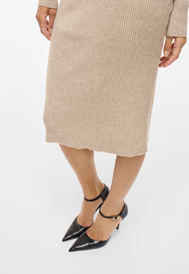 Zwarte Y.A.S. Minirok YASHALTON HW KNIT SKIRT