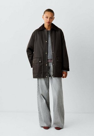 Mango Kids, TEEN - Halflange jas - dark brown