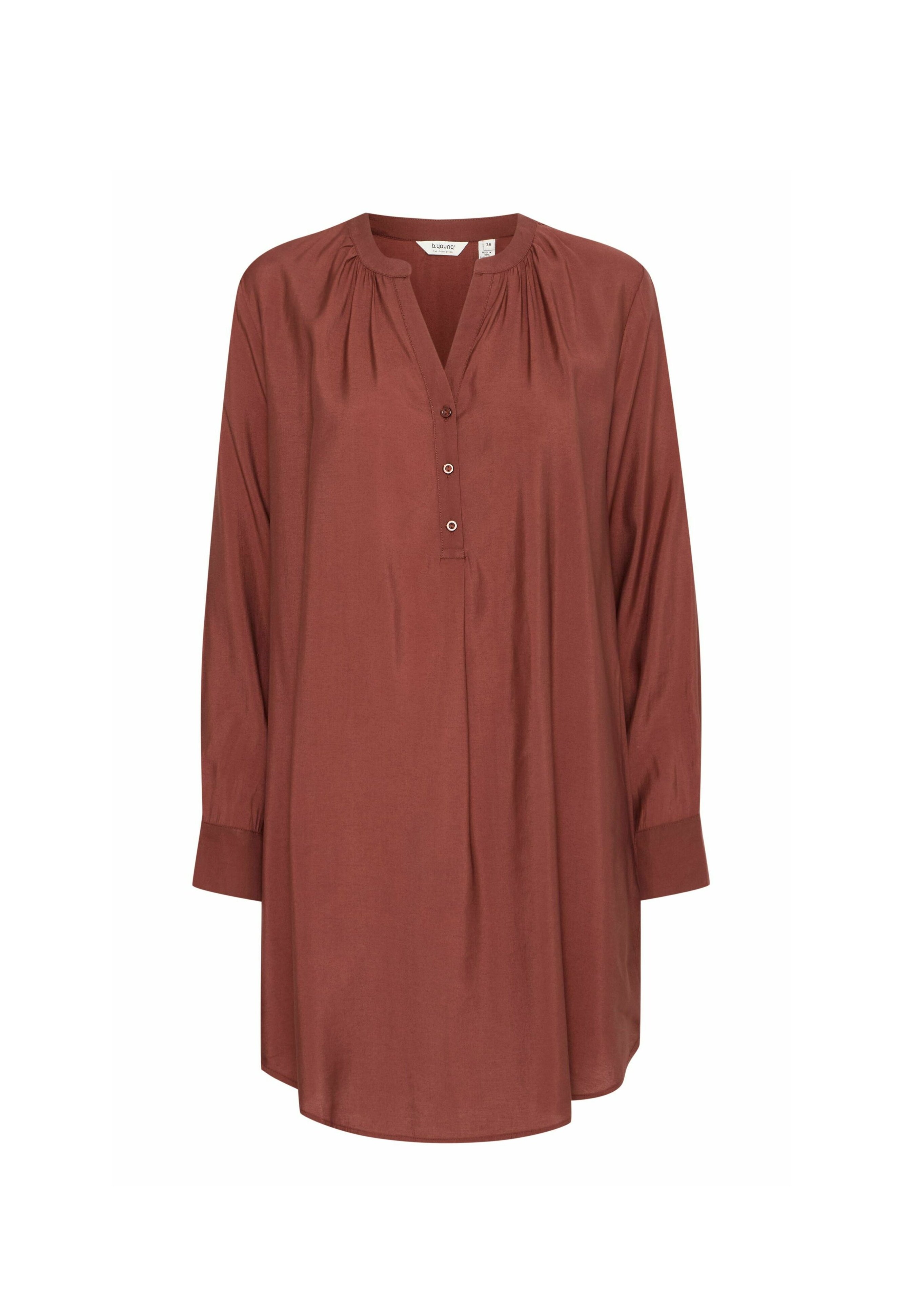 売れ筋商品|||ビーヤング シャツ レディース トップス BYHILLA TUNIC - Tunic - hot chocolate b.young BYHILLA TUNIC - Tunika - hot chocolate/hnědá
