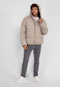 RESPECT QUILTED WITH ZIPPED POCKETS - Vinterjakker - light grey
