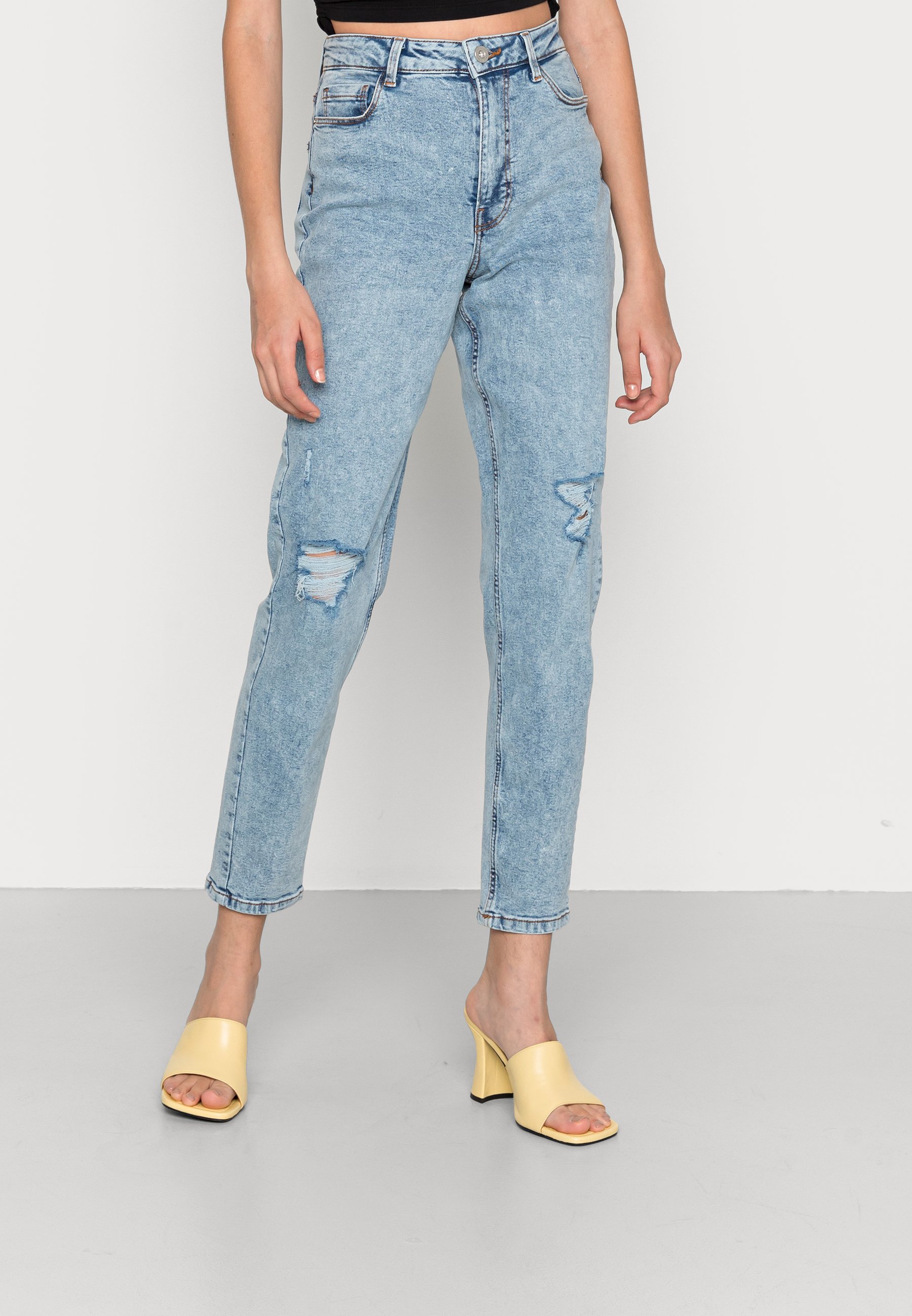 Pieces Jeans a sigaretta - light blue denim/carta da zucchero - Zalando.it