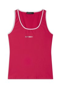 Freddy SLIM IN TESSUTO TECNICO CON BORDATURE A CONTRASTO - Top - siena red