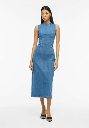 MIDI - Robe en jean - medium blue denim