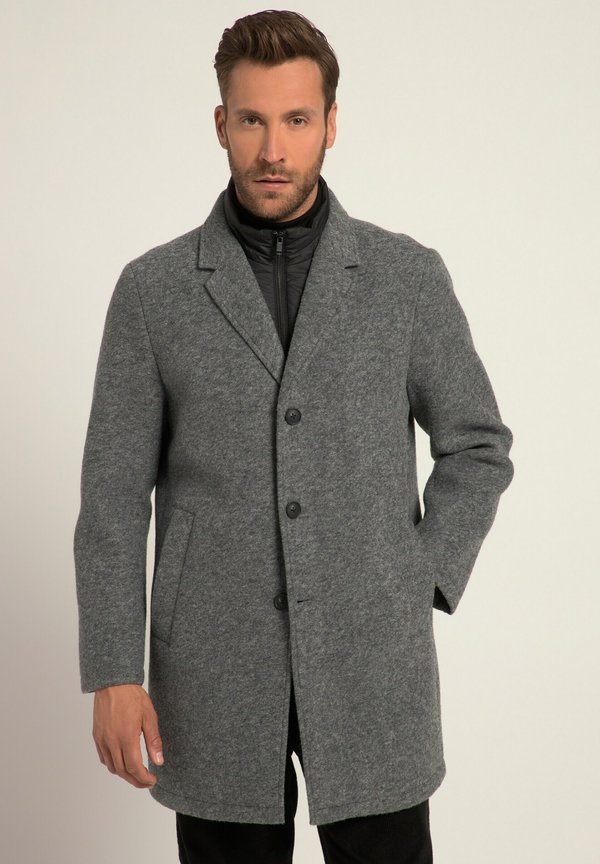 FLEXNAMIC LAPEL COLLAR BUTTON PLACKET - Klassischer Mantel - gray melange