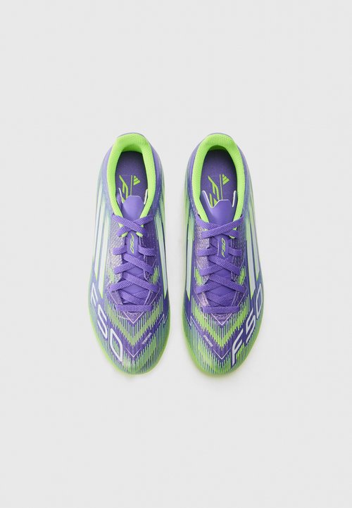 adidas Botas De Futbol Niño F50 League Fg/Mg J Morado / Verde — photo 4