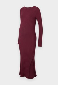 OLMALEJANDRA O NECK DRESS - Džersio suknelė - burgundy