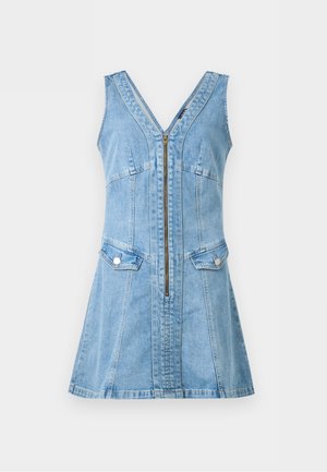 GAP, VNECK GARNET - Vestido vaquero - medium wash