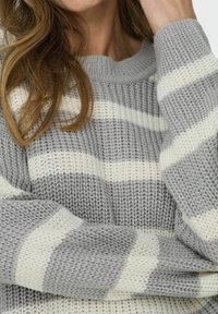 JDY JDYJUSTY STRIPE  - Strickpullover - formal gray