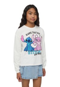 Terranova CON STAMPA STITCH® - Maglietta a manica lunga - bianco lana