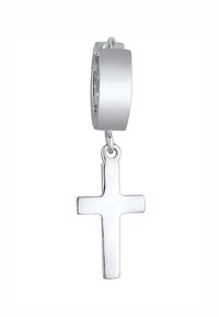 CROSS HOOP - Én ørering - silberfarben